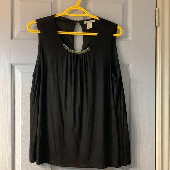 H&M Black Sleeveless Top Size Large - Picture 1 of 4
